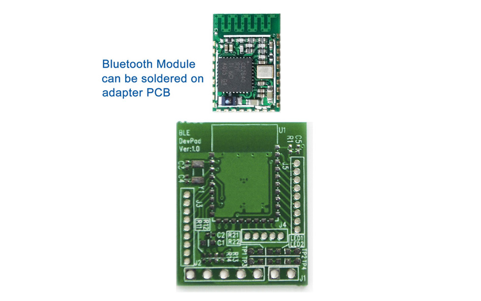 Bluetooth 4.2 & 5.0 Low Energy BT03-1 Module (CC2640) & DIP adapter PCB